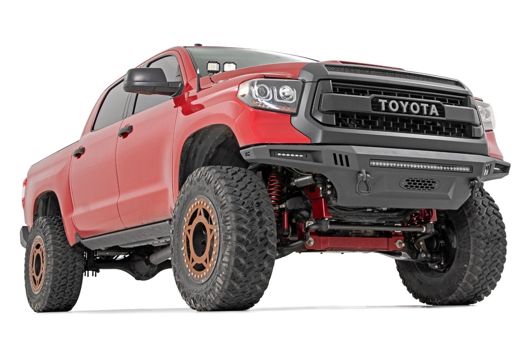 Rough Country Front Prerunner Bumper LED for Toyota Tundra 2014-2021 10915 -3