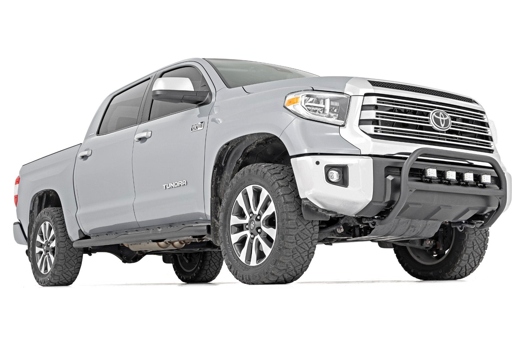 Rough Country Oval Nerf Step Crew Cab Black Toyota Tundra 2WD/4WD (07-21) 21009
