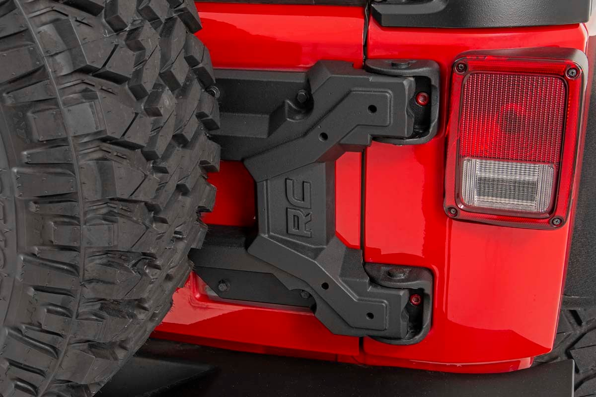 Rough Country HD Hinged Spare Tire Carrier Kit 07-18 Jeep JK Wrangler 10523