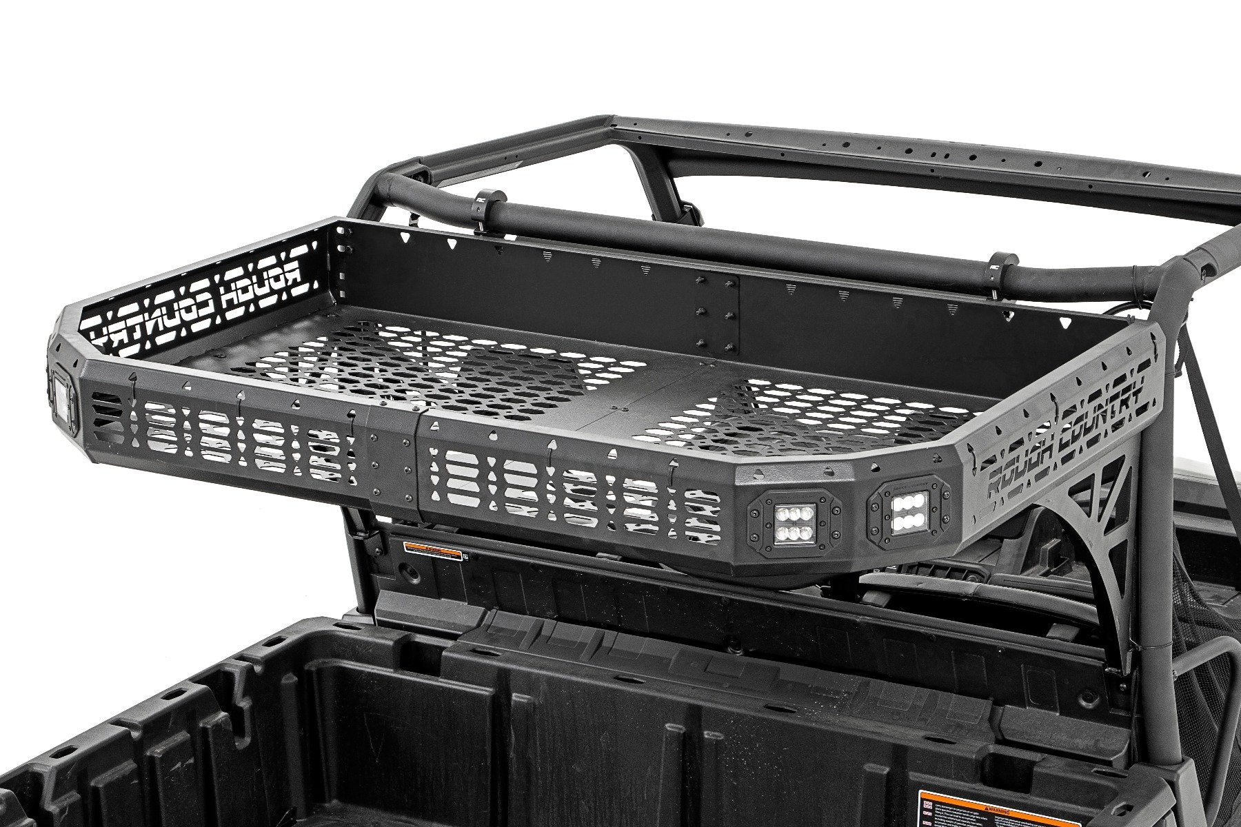Rough Country Polaris Rear Cargo Rack w/o Cube Lights 19-22 Ranger 1000XP 93050