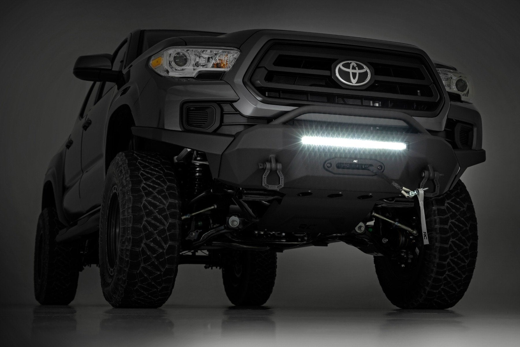 Rough Country Front Hybrid Bumper 20" Blk LED Toyota Tacoma 16-23 10719