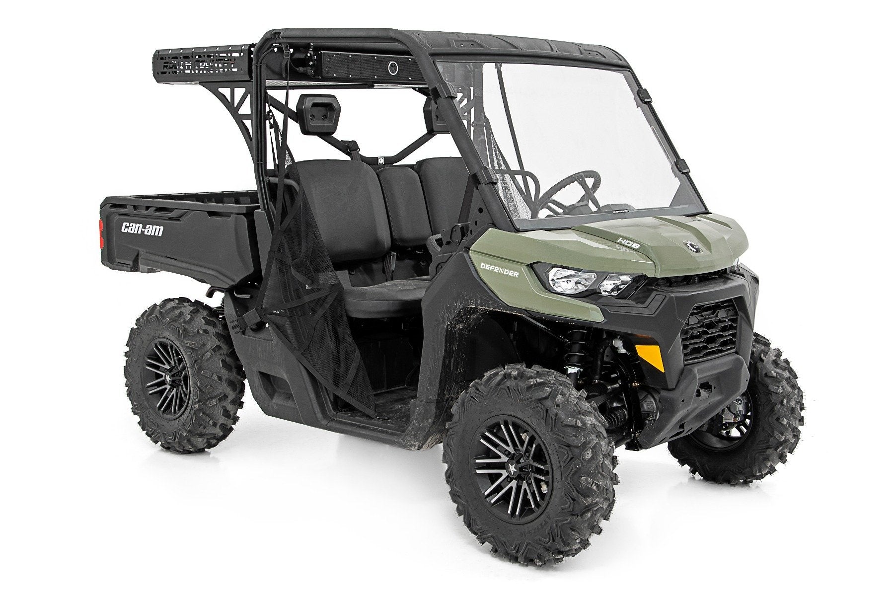 Rough Country Can-Am Rear Cargo Rack w/ Cube Lights 17-20 Defender 97027
