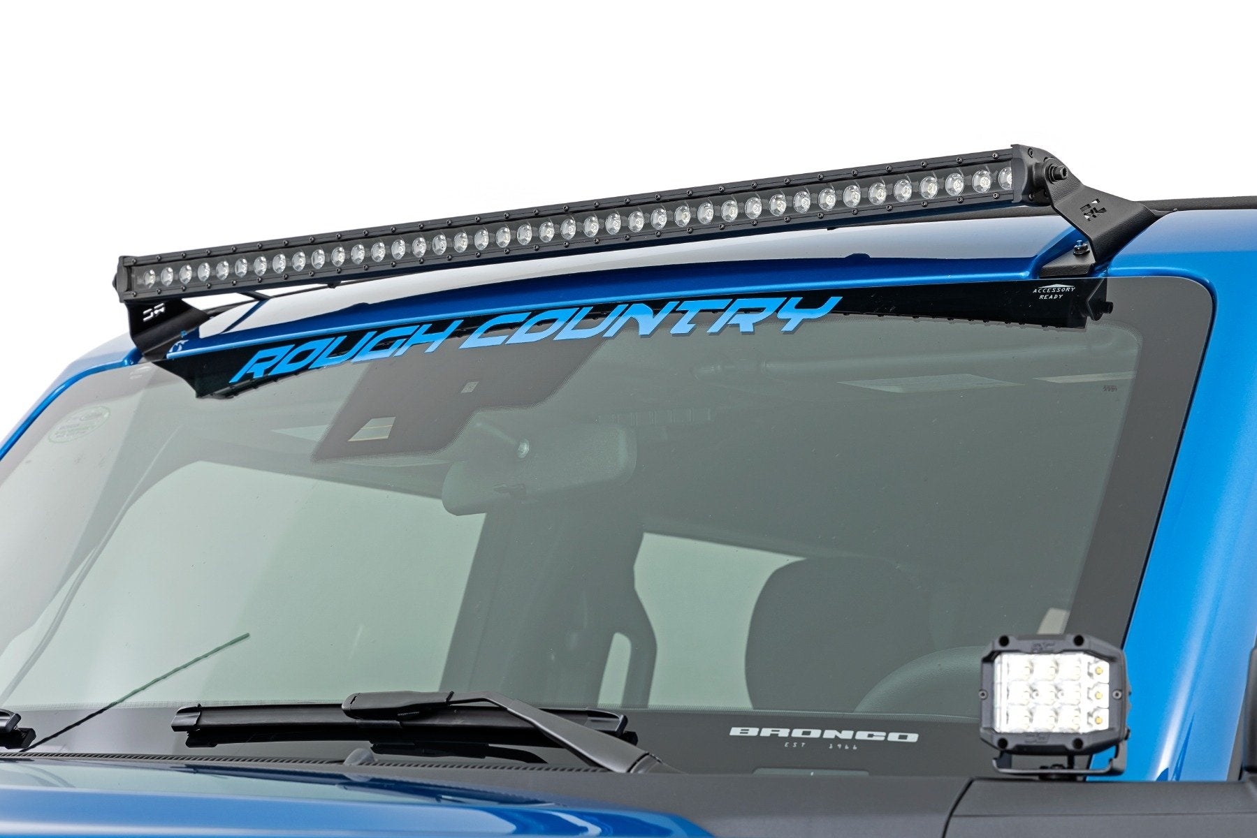 Rough Country 40" Single Row LED Light Windshield Ford Bronco 2021 71041
