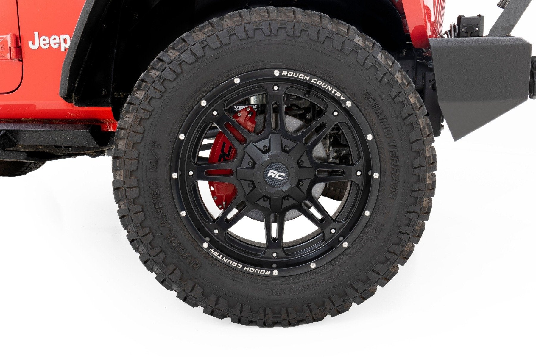 Rough Country Caliper Cover Red Jeep Wrangler JL Sport 2018-2022 71150