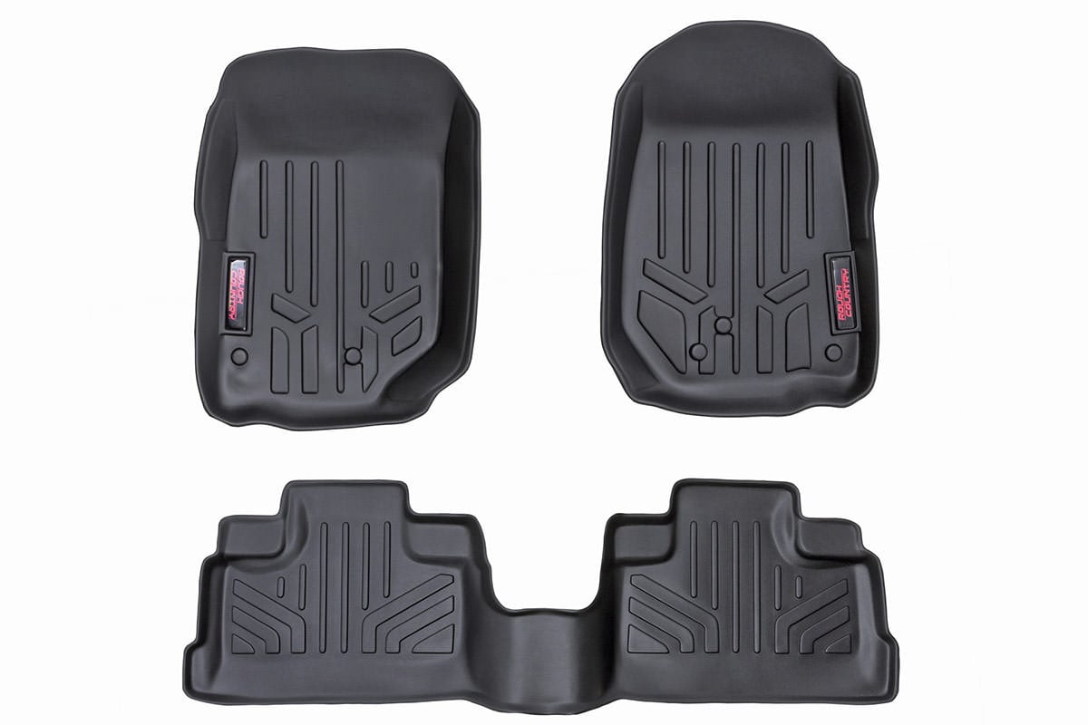 Rough Country Heavy Duty Floor Mats [F/R] fits 07-13 Jeep JK Wrangler Unlimited M-60712