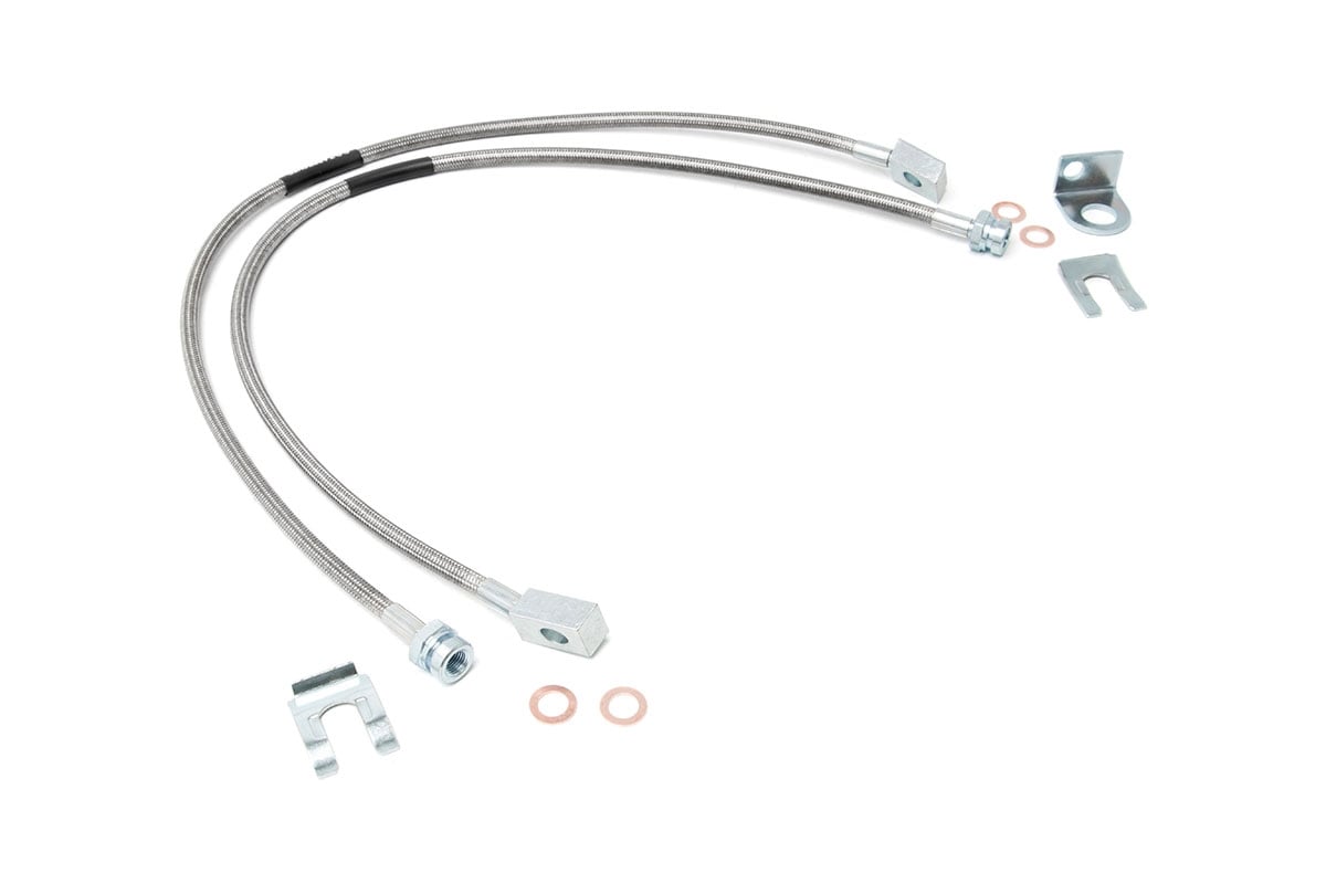 Rough Country Extended Brake Lines for Wrangler TJ YJ Cherokee XJ 84-06 Frt 89702