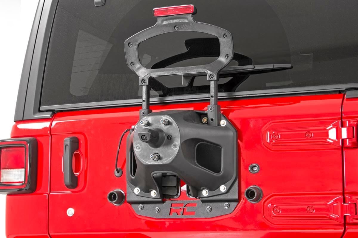 Rough Country Jeep Tire Relocation Bracket 18-20 Wrangler JL, No R Sensors 10529