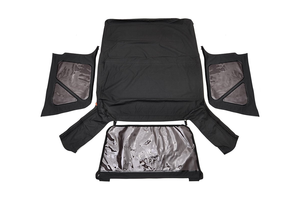 Replacement Soft Top Black 97-06 TJ Wrangler Full Steel Doors RC85020.35