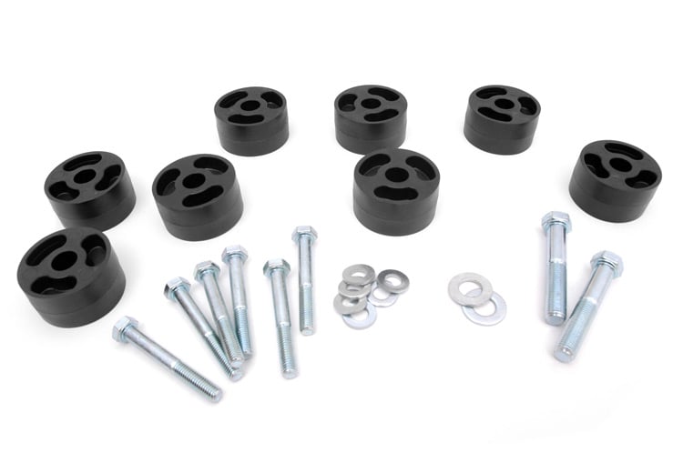 Rough Country 1.25in Jeep Seat Risers to see over the hood 1158