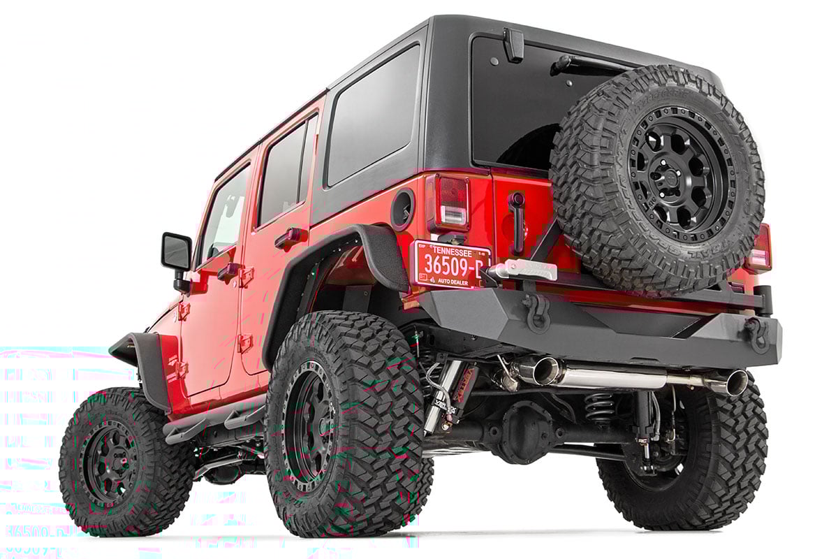 Rock Crawler Rear HD Bumper w/Tire Carrier fits 07-18 Wrangler JK 10594A