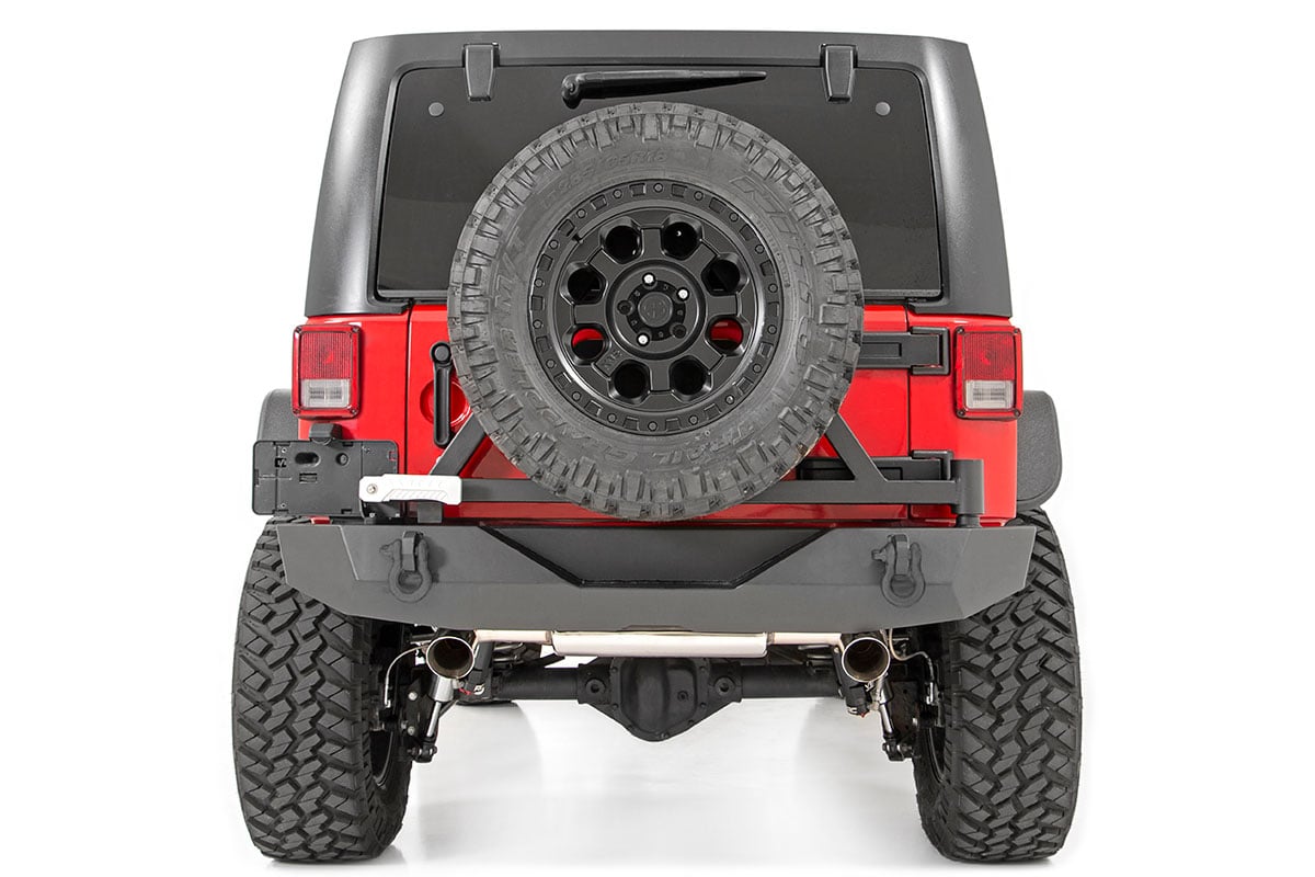 Rock Crawler Rear HD Bumper w/Tire Carrier fits 07-18 Wrangler JK 10594A
