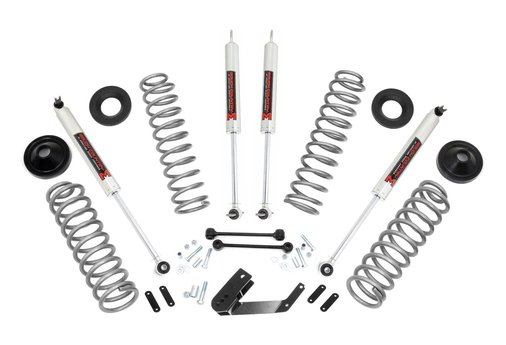 Rough Country 3.25" Lift Kit M1 For Jeep Wrangler JK 4wd 07-18 67640