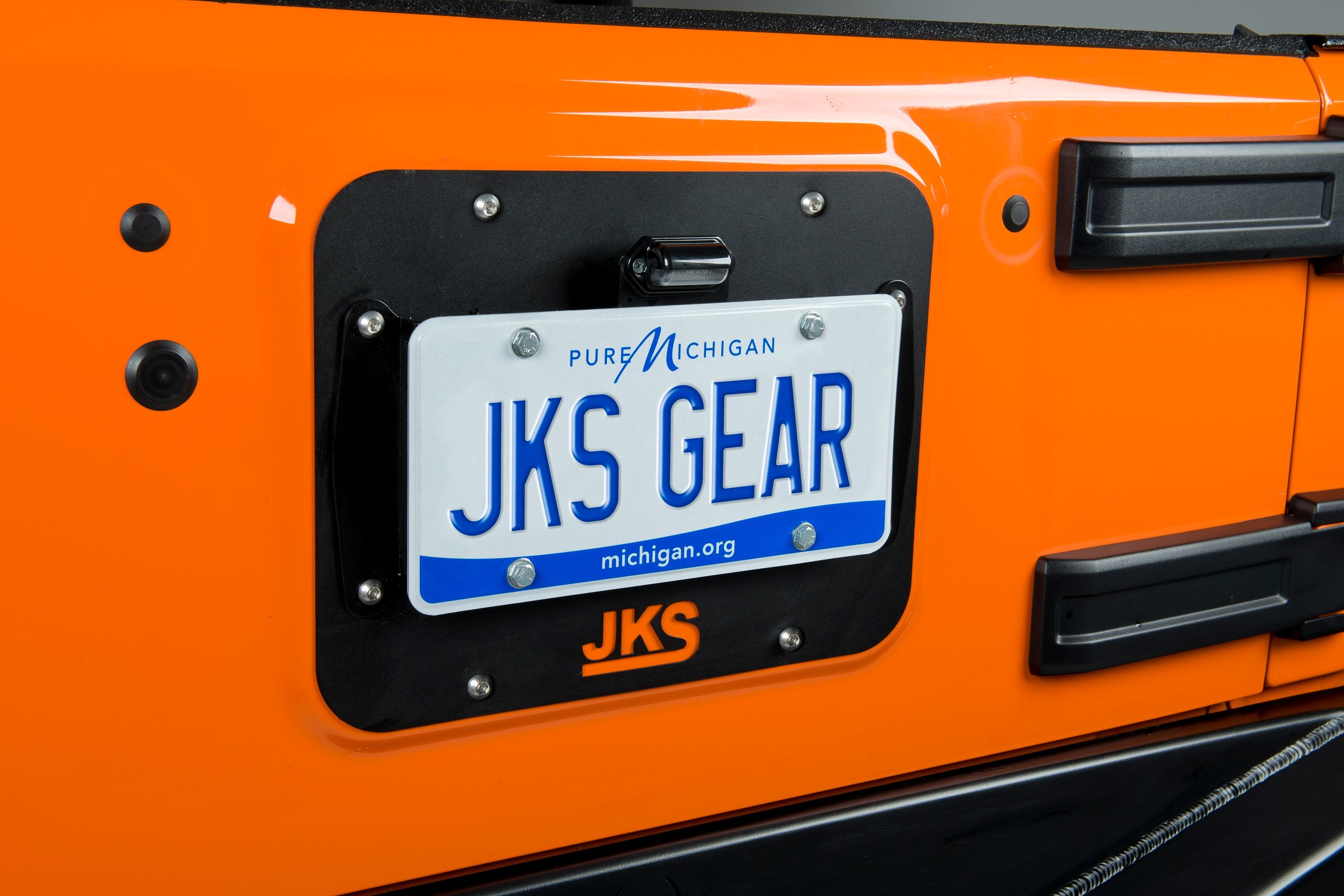 License Plate Relocation Kit w/Light | Wrangler JK -4