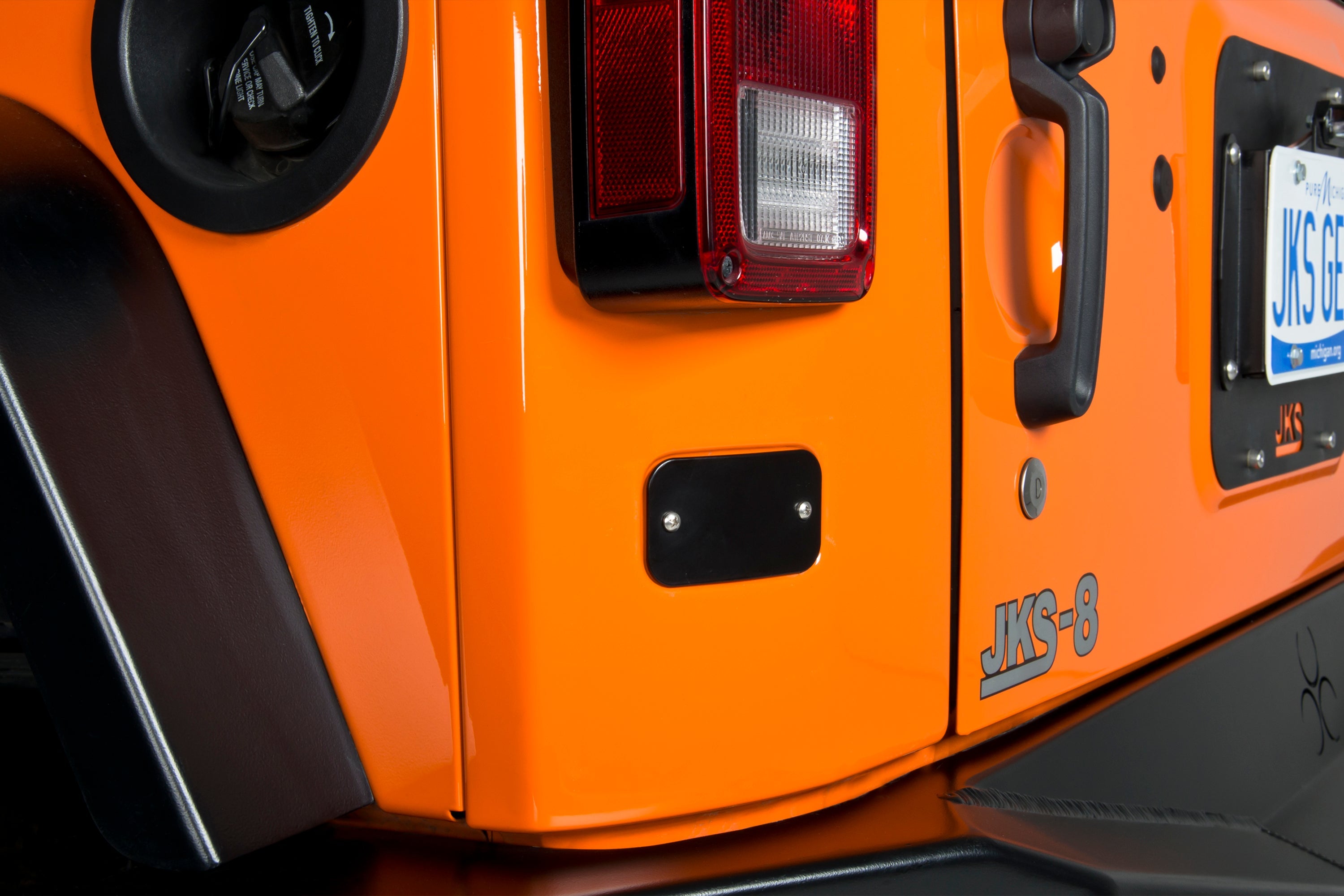 License Plate Relocation Kit w/Light | Wrangler JK -3