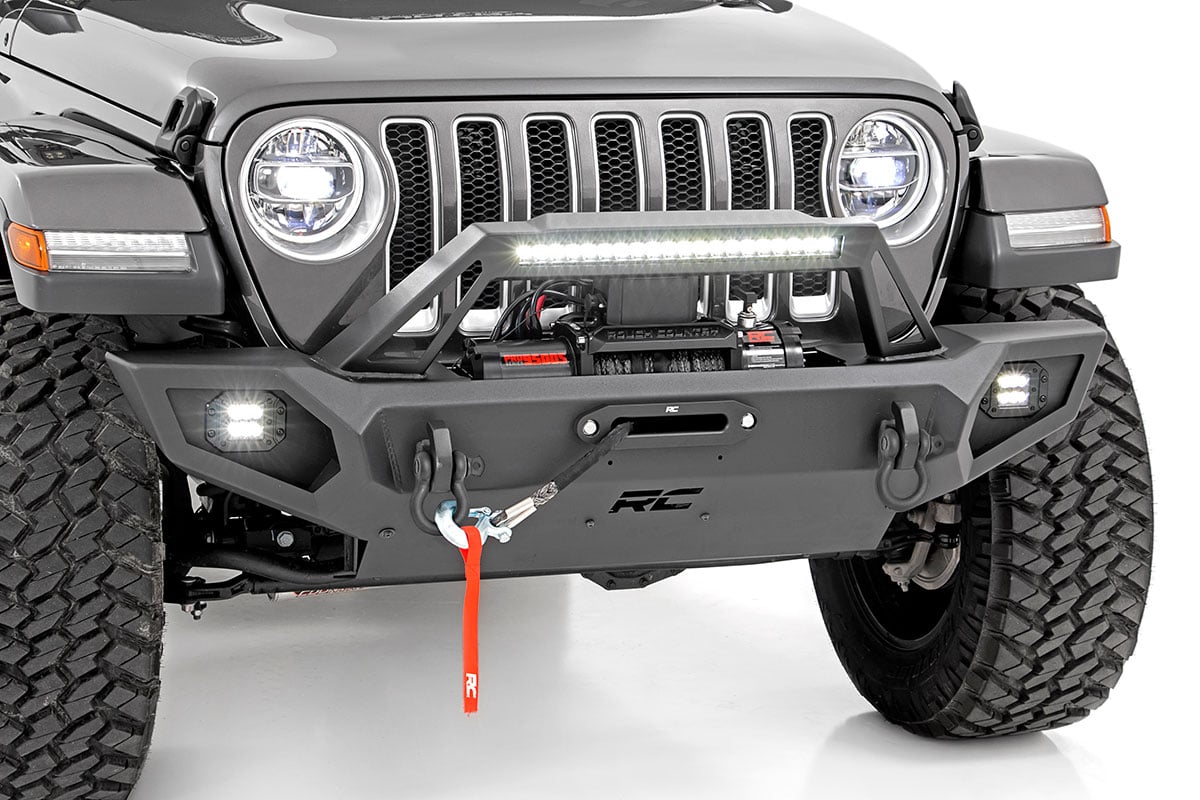 Rough Country Front Winch Bumper 9500S for Jeep Gladiator JT/Wrangler JK & JL 10660