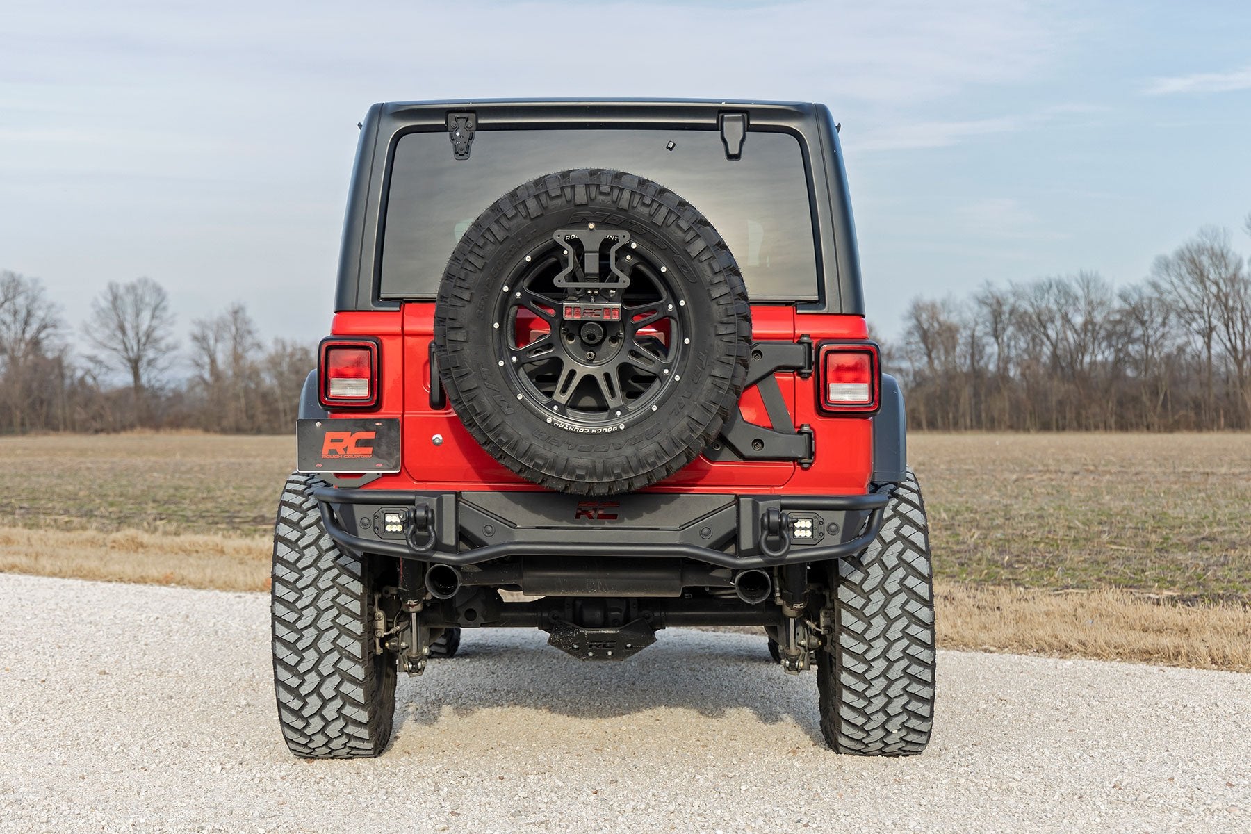 Rough Country Rear Bumper Tubular Jeep Wrangler JL 4WD 2018-2021 10648