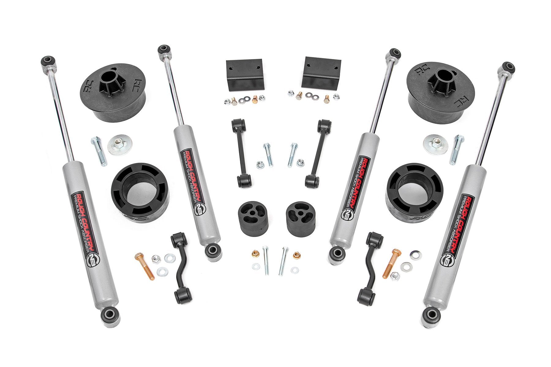Rough Country 2.5" Suspension Lift Kit w/Shocks for Wrangler JL/JLU 18-22 67730