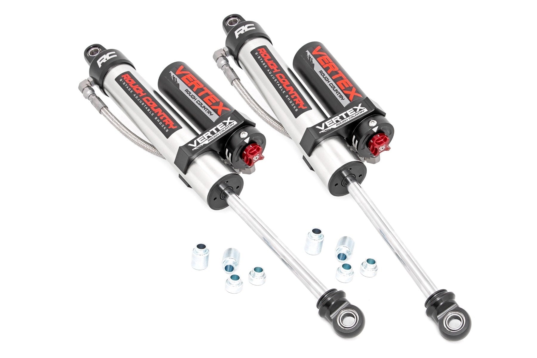 Rough Country Vertex 2.5 Adj Frnt Shocks 6" for Jeep Gladiator/Wrangler JL 18-24 689024
