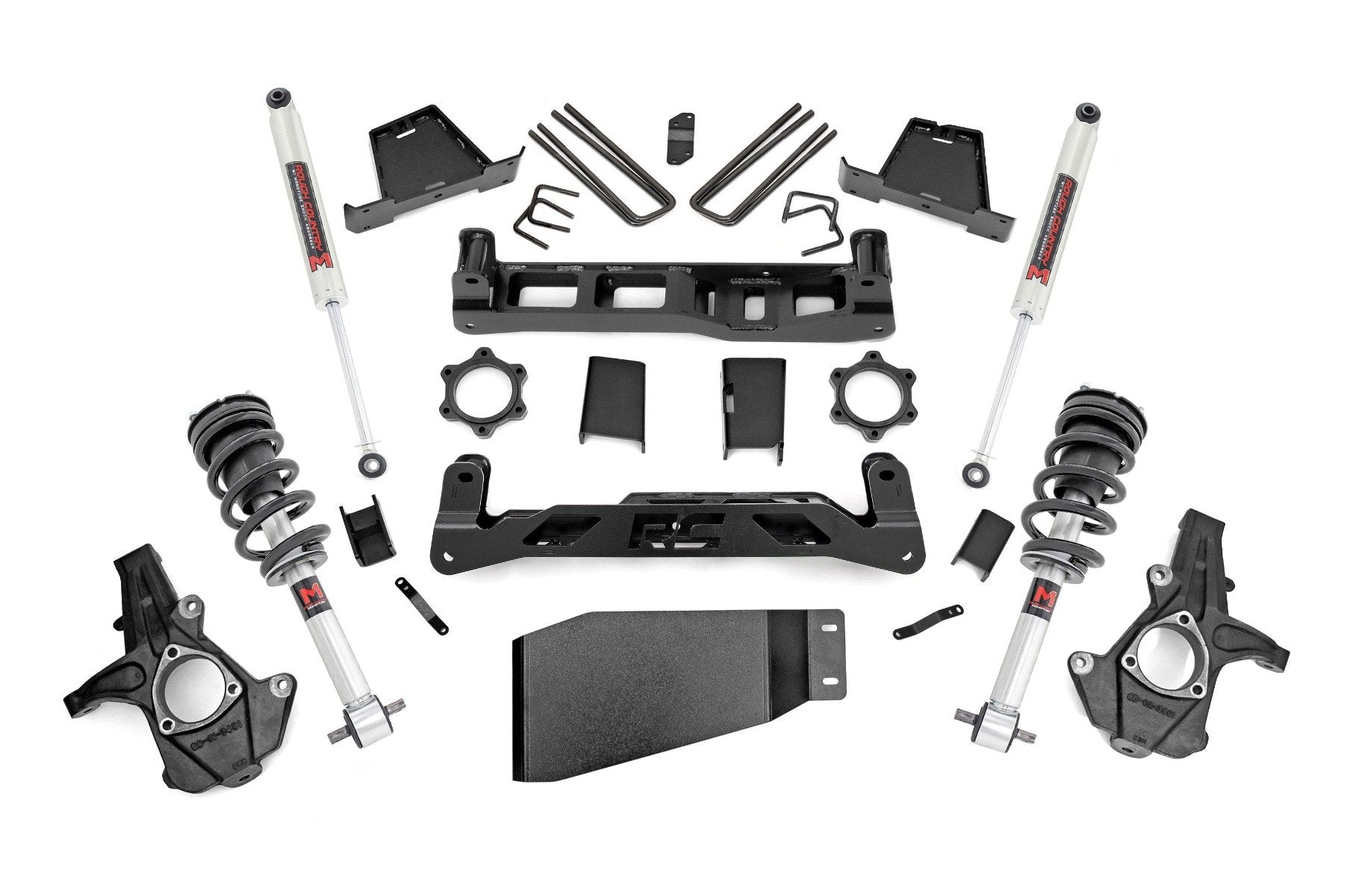 Rough Country 6 Inch Lift Kit M1 Struts/M1 Chevy/GMC 1500 (07-13) 23640