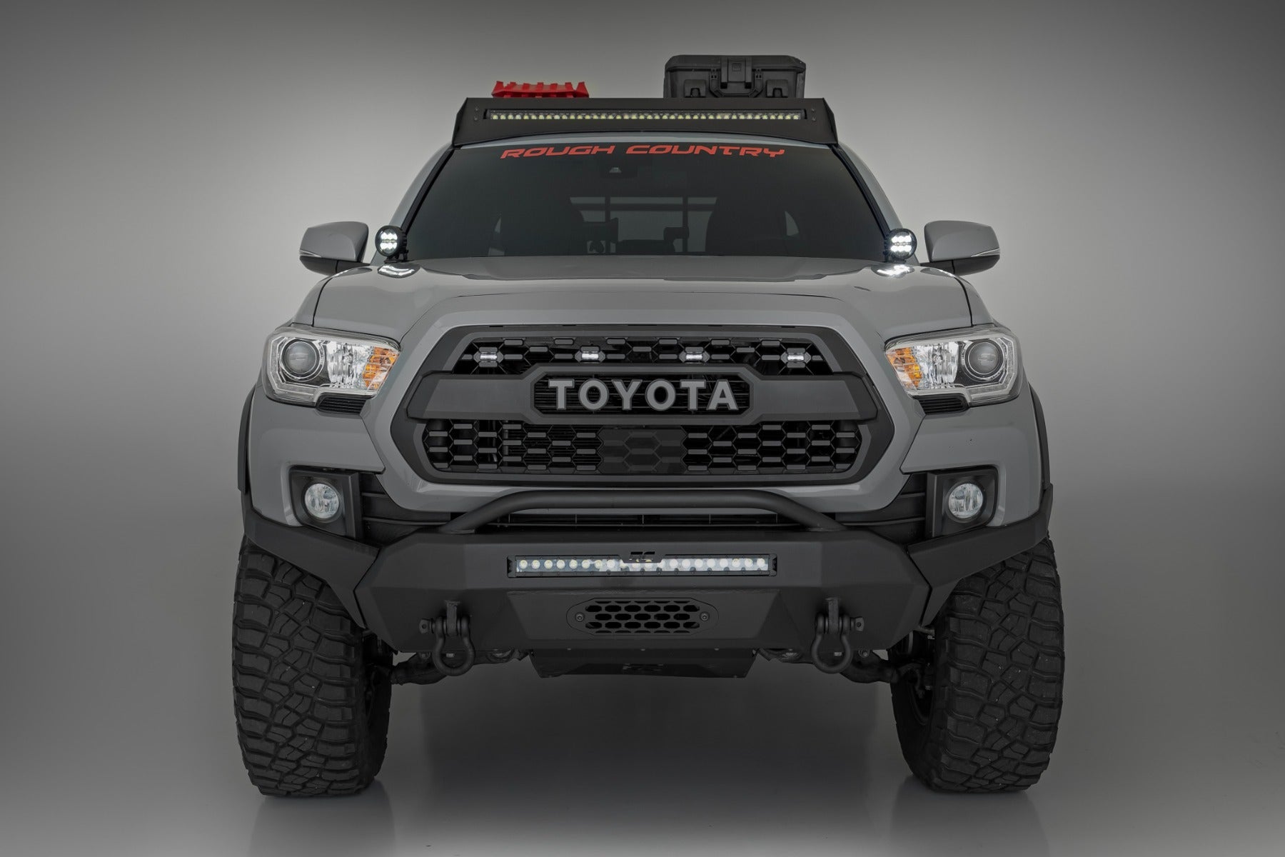 Rough Country LED Light Ditch Mount Black Series 3.5" Amber DRL Tacoma 16-23 71085