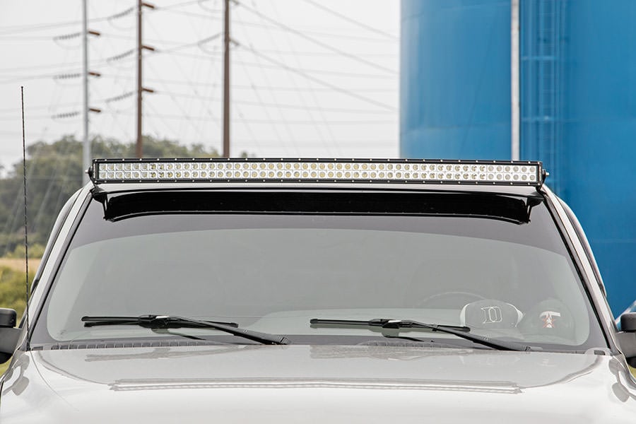 Rough Country GM 54" Curved LED Light Bar Upper Windshield Mounts 99-06 PU/SUV 70539