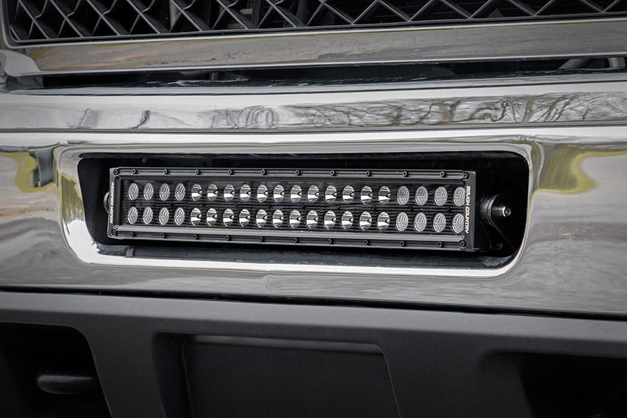Rough Country Chevrolet 20-inch LED Light Bar Hidden Bumper Mounts 11-14 2500HD 70522