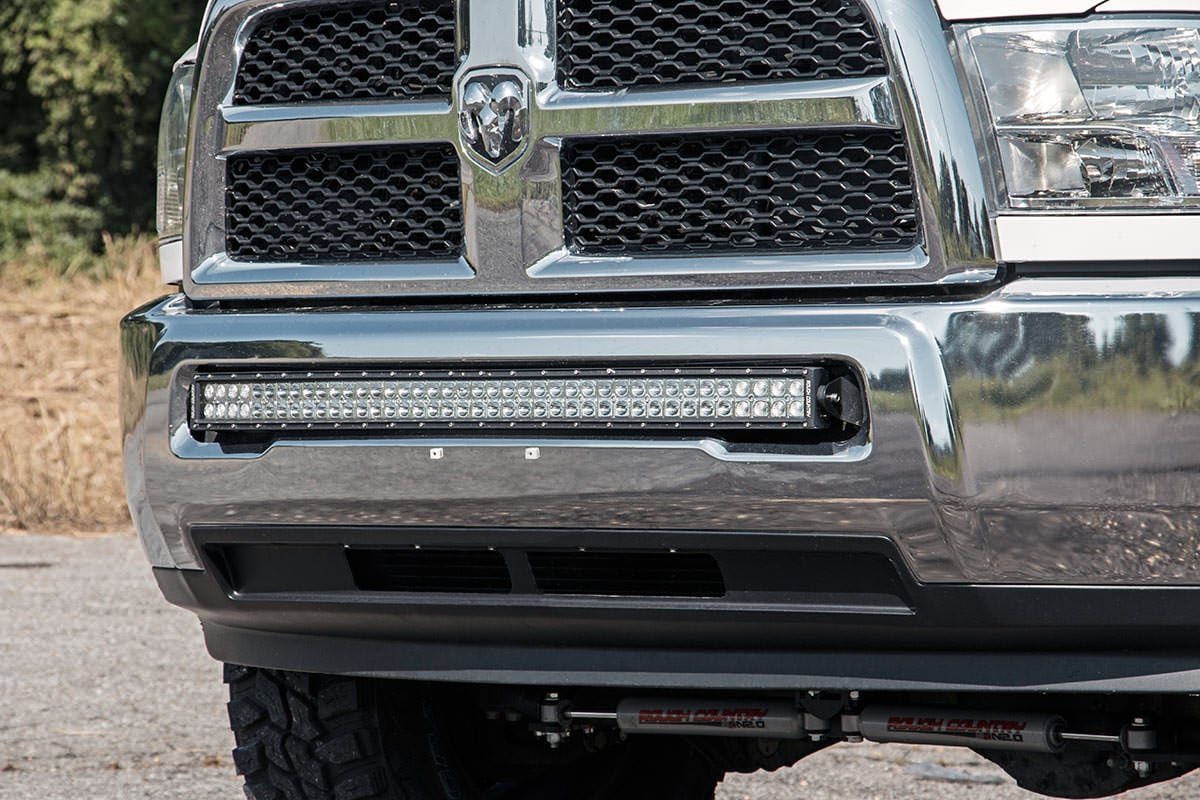 Rough Country Dodge/RAM 25/3500 40" Curved LED Bar Hidden Bumper Kit Black 70570B