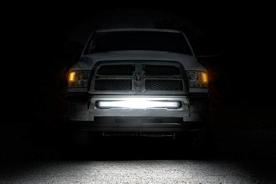 Rough Country Dodge/RAM 25/3500 40" Curved LED Bar Hidden Bumper Kit Black 70570B