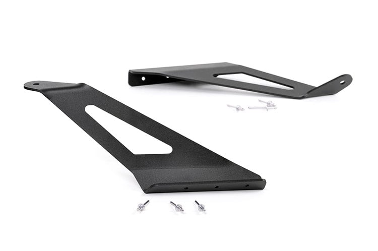 Rough Country GM 50-inch Curved LED Light Bar Upper Windshield Mounts 15-20 SUVs 70513B