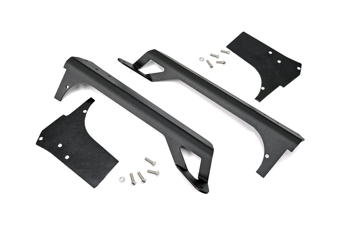 Rough Country 50" Straight LED Light Bar Upper Windshield Mounts 97-06 TJ 70503