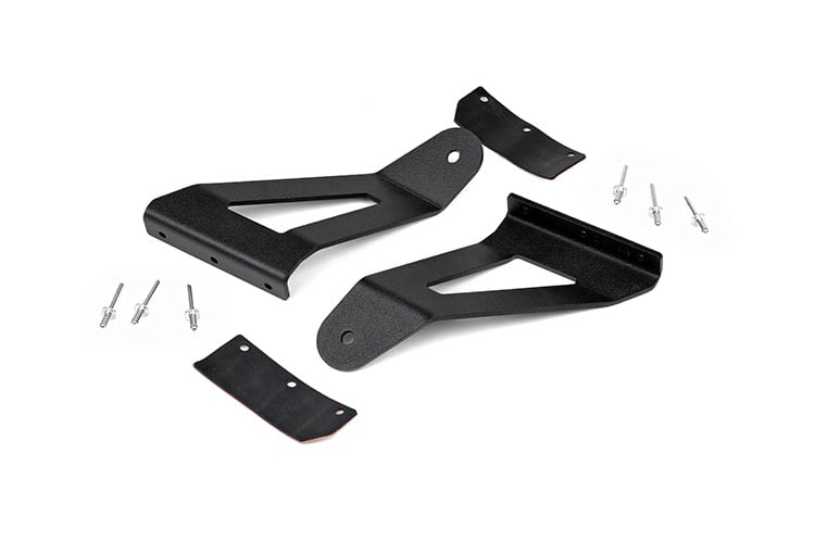 Rough Country Jeep XJ Cherokee 50" Single Row Black Curved LED Light Bar Kit 70075