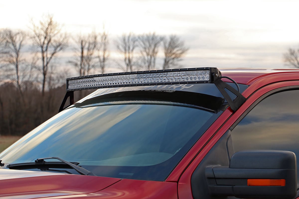 Rough Country Ford 54" Curved LED Light Bar Windshield Mounts 04-14 F150 70518