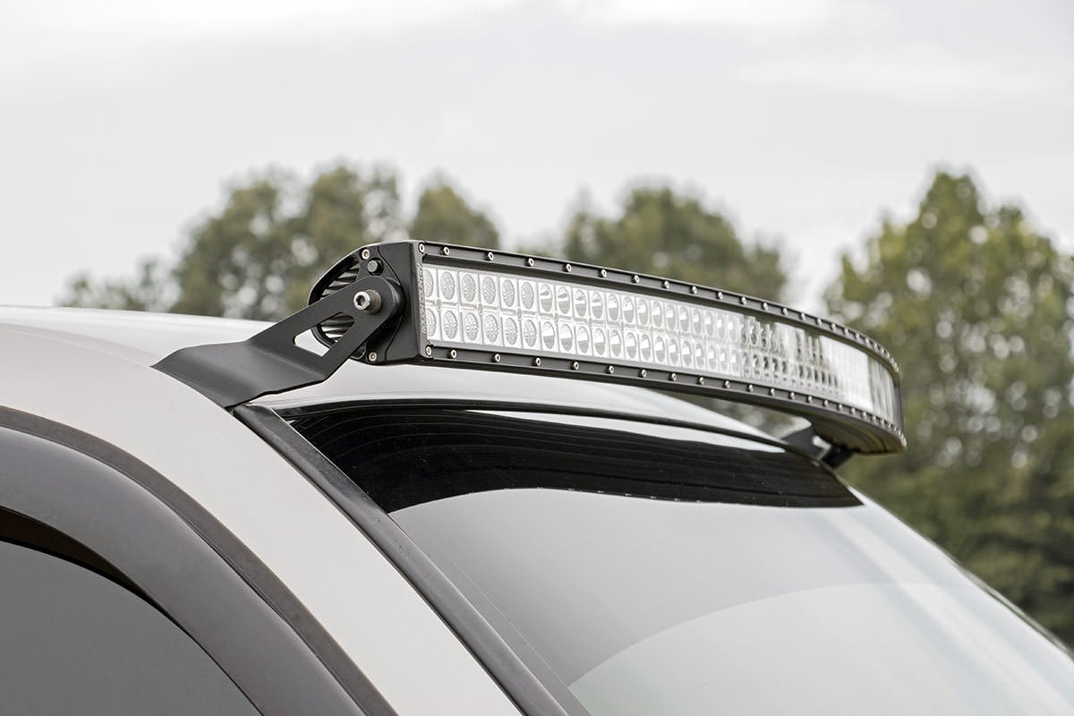 Rough Country GM 54" Curved LED Light Bar Upper Windshield Mounts 99-06 PU/SUV 70539
