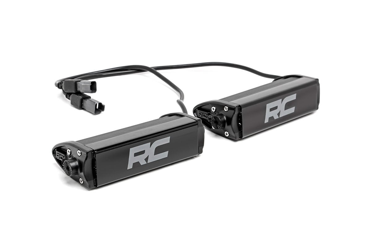 Rough Country 6-inch Cree LED Light Bars Pair Chrome Series 70706