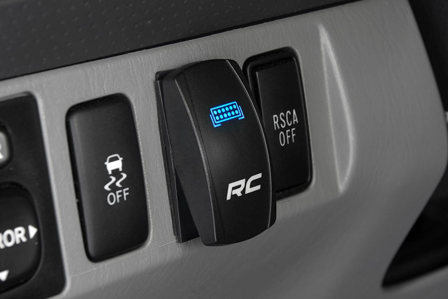 Rough Country Rocker Switch 2x1 with Logo Blue Back Light - 709SW