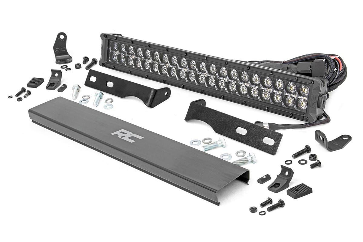 Rough Country 20" LED Bumper Kit Black w/White DRL for Jeep Grand Cherokee 11-20 70773DRL