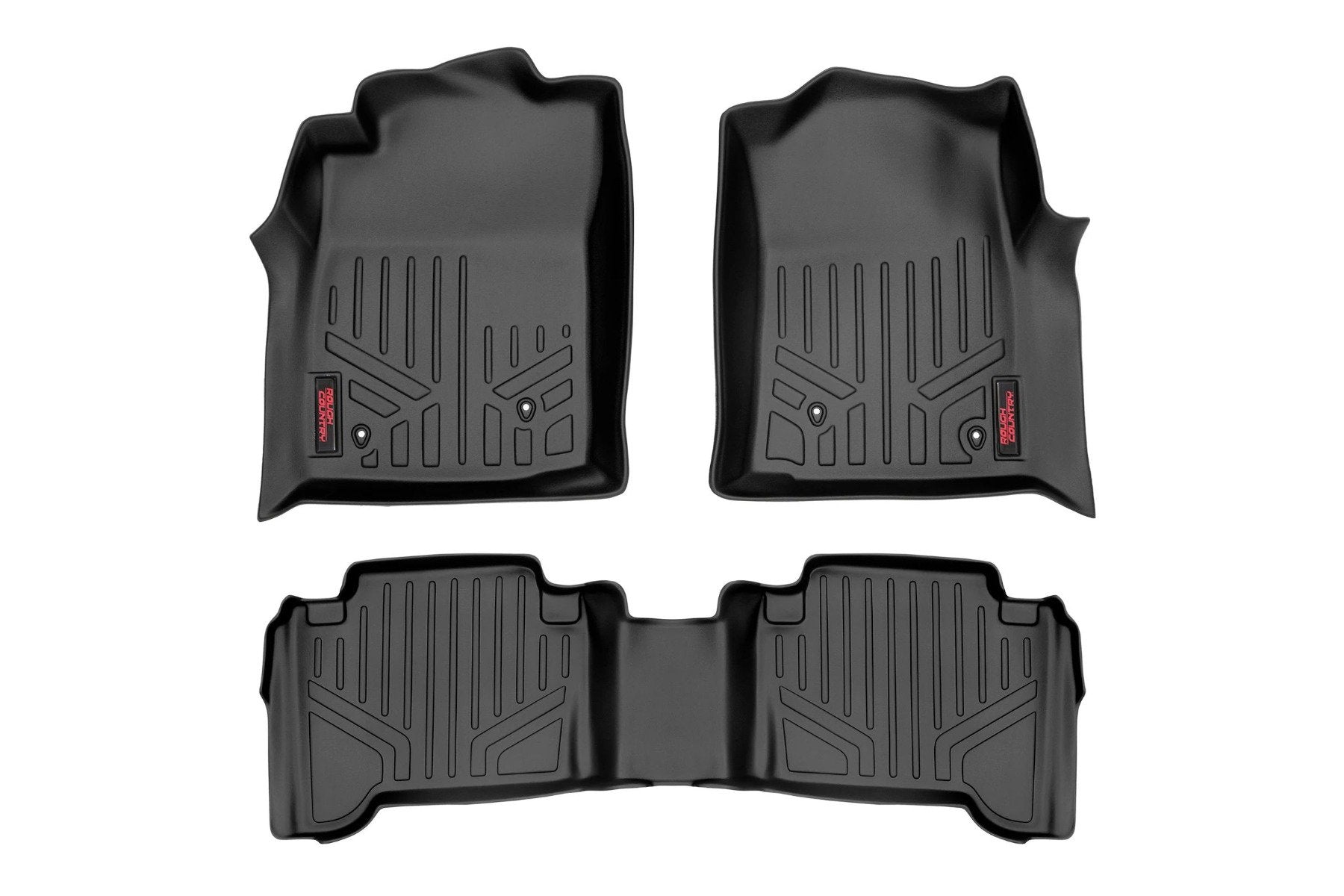Rough Country Floor Mats Front and Rear for Toyota Tacoma 2WD/4wd 2005-2011 M-75113