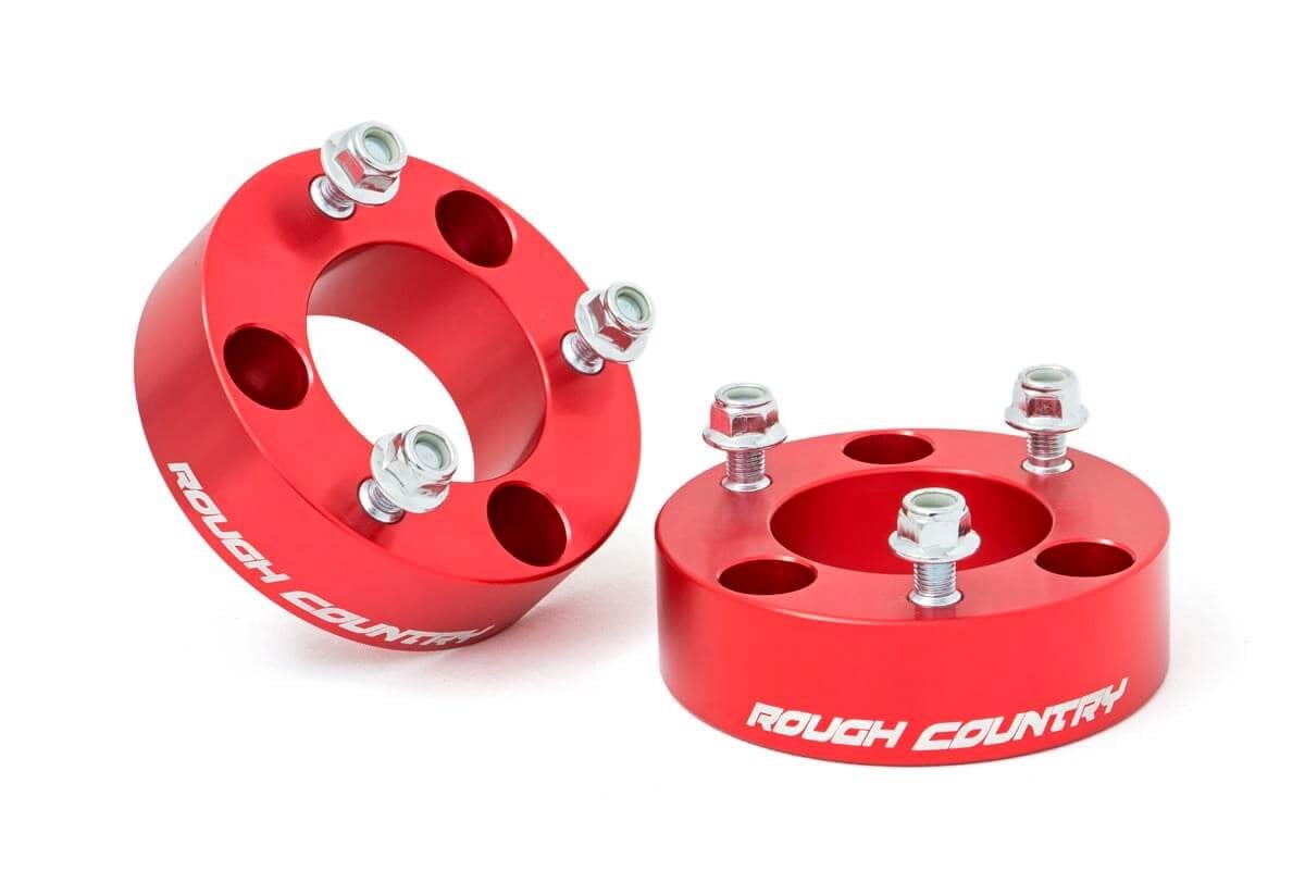 Rough Country 2.5in Nissan Leveling Kit Red 05-19 Frontier/Xterra 865RED