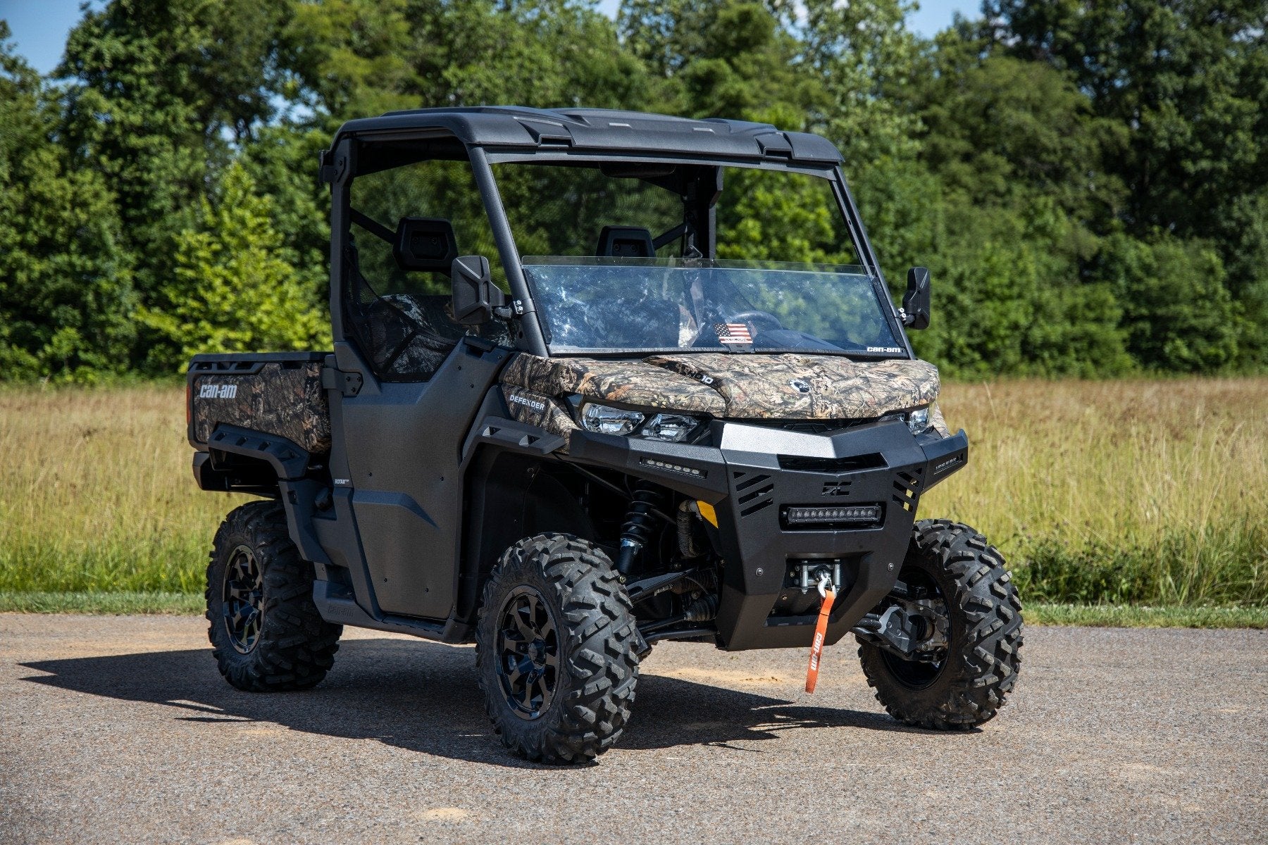 Rough Country LED Bumper Mount 12" and 6" Pair Combo Can-Am Defender 20-22 97069