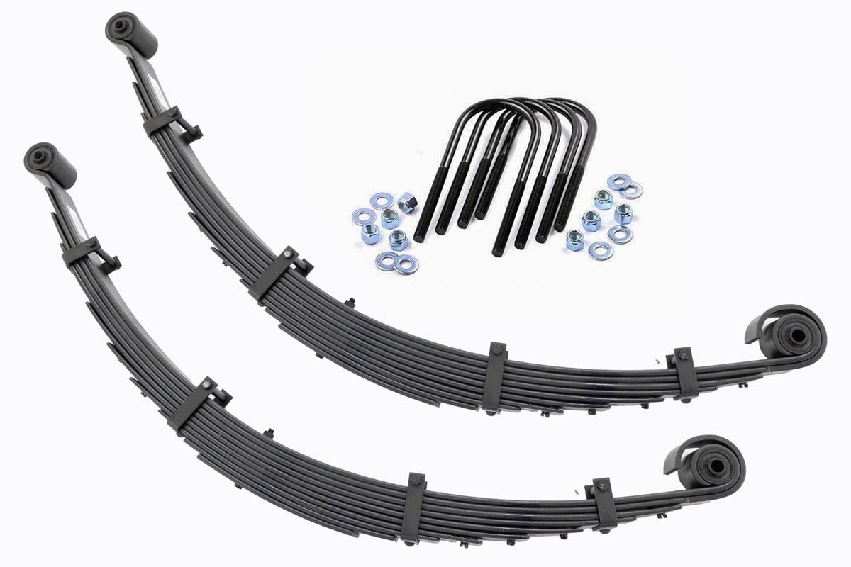 Rough Country Front Leaf Springs 8" Lift Pair For Ford Super Duty 4wd 1999-2004 8073Kit