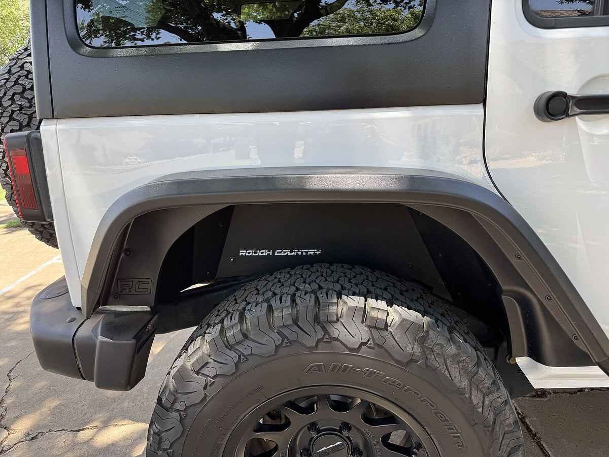 Rough Country High Clearance LED Fender Flare Kit for Jeep Wrangler JK 07-18 99037