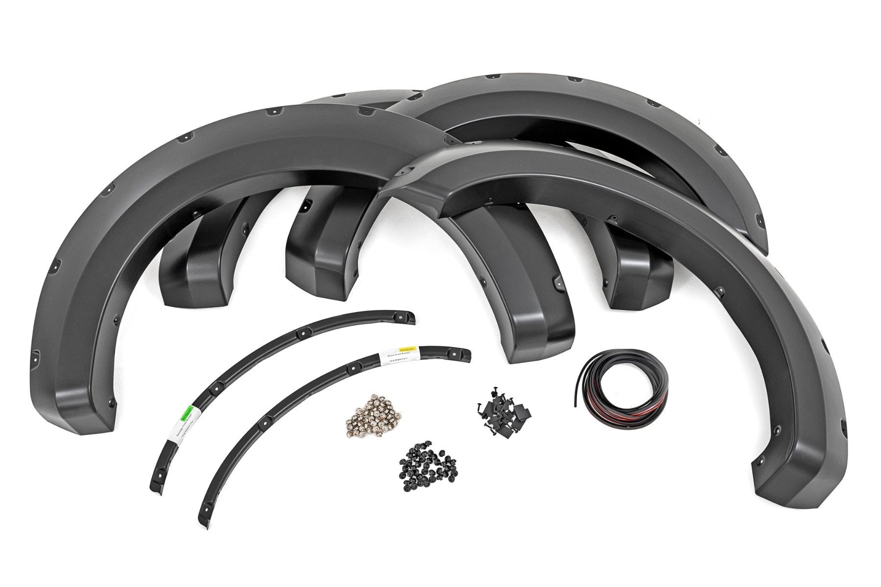Rough Country Pocket Fender Flares Black For Ford SuperDuty 2WD/4wd 2017-2022 F-F21112-UM