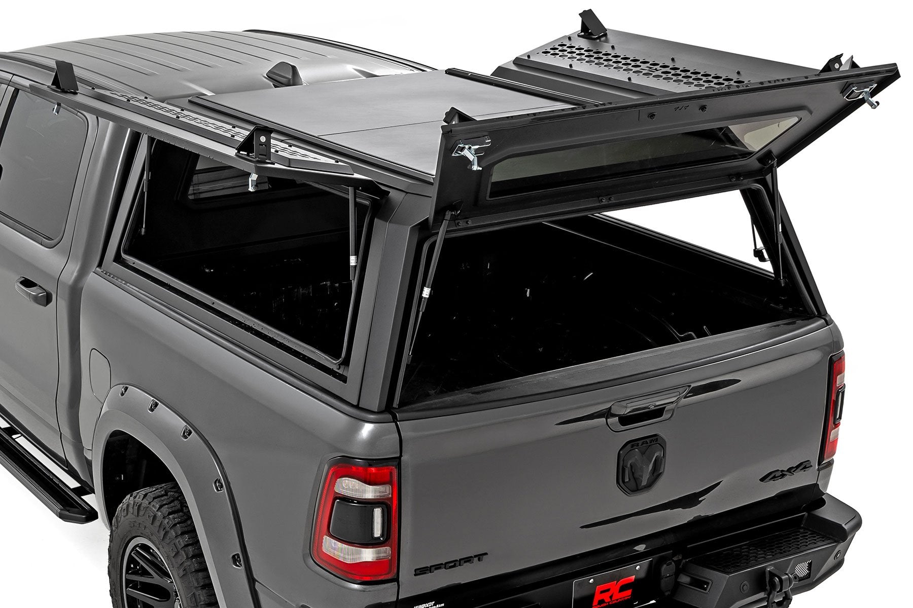 Rough Country Truck Bed Cap | Modular | 5'7" Bed | for Ram 1500 19-25/TRX 21-24 73402