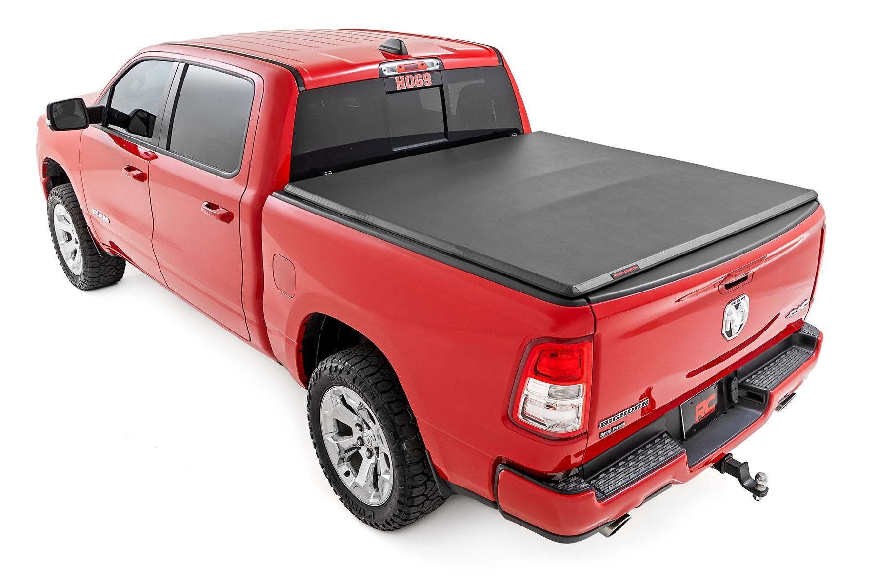 Rough Country Soft Tri-Fold Bed Cover | 6'4" Bed | for Ram 1500 (19-26)/1500 TRX (21-24) 41309650A