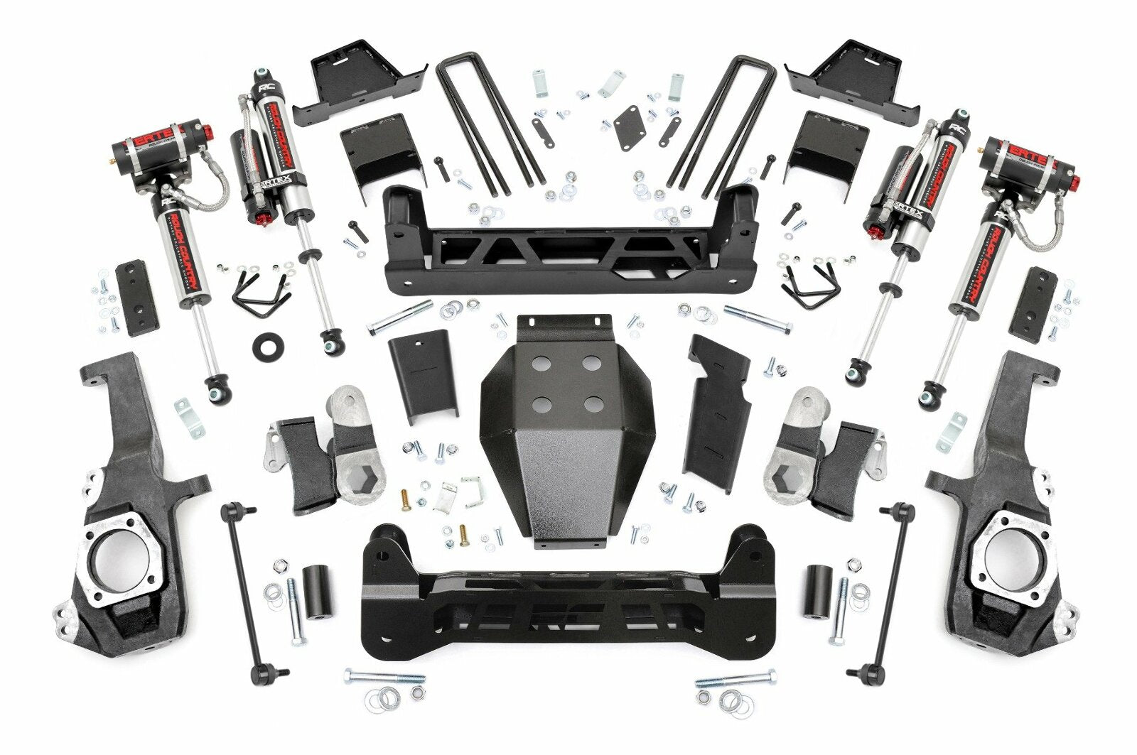 Rough Country 7" GM NTD Suspension Lift Kit Vertex 2020 2500HD Silvarado Sierra -1