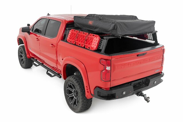Bed Rack Half Rack Aluminum Chevy Silverado 1500 2019-2024 -2