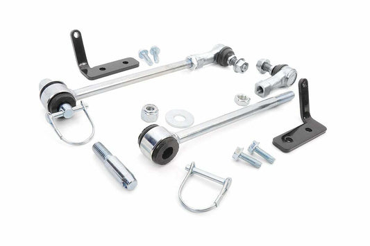 Rough Country Front Sway Bar Quick Disconnects 2.5" for Wrangler JK 07-18 1029