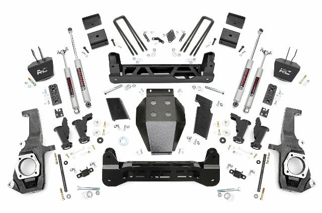 Rough Country 5"GM Torsion Bar Drop Suspension Lift Kit 11-19 2500HD/3500HD 10330