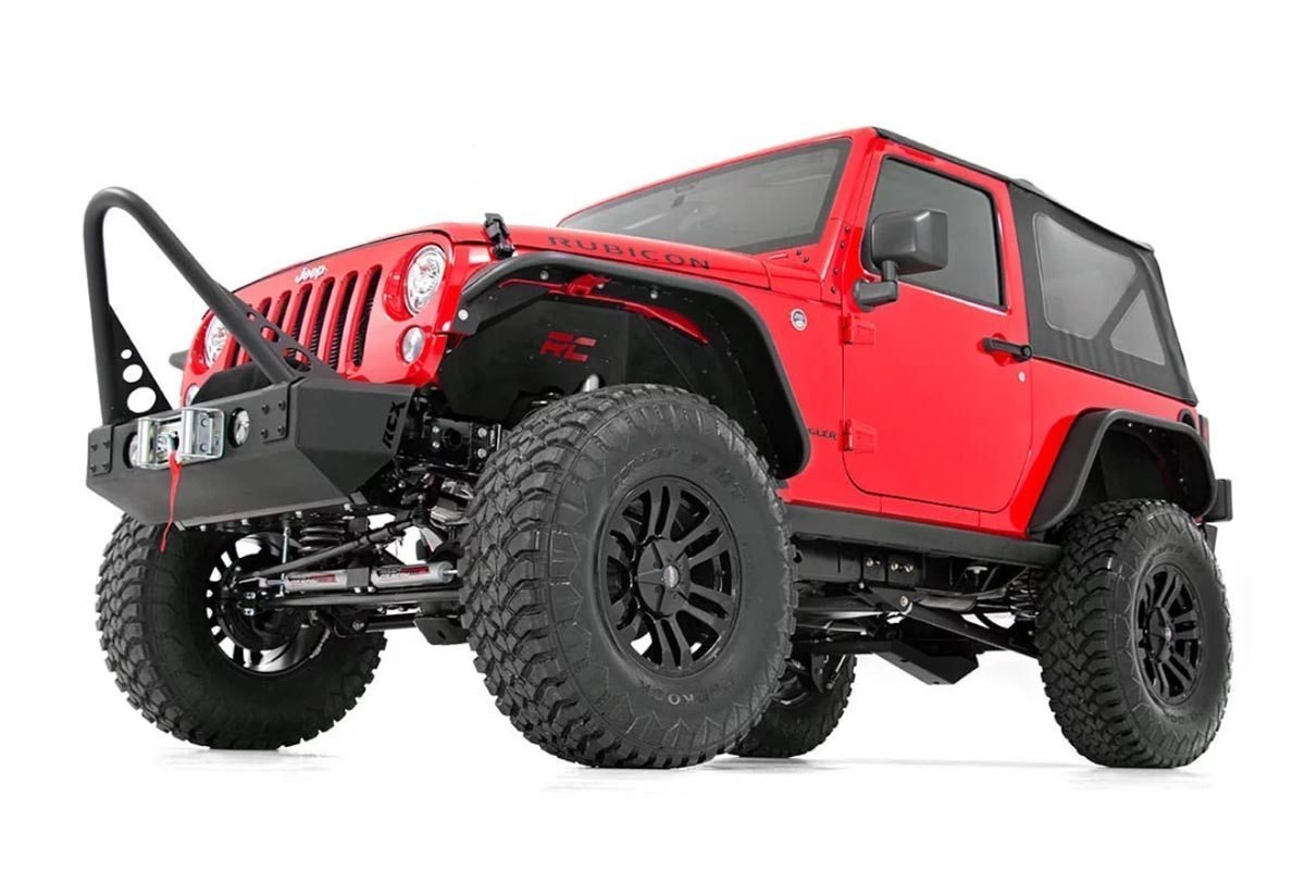 Rough Country Jeep Front & Rear Inner Fenders Set 07-18 Wrangler JK 10511
