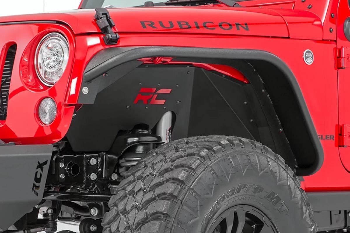 Rough Country Jeep Front & Rear Inner Fenders Set 07-18 Wrangler JK 10511